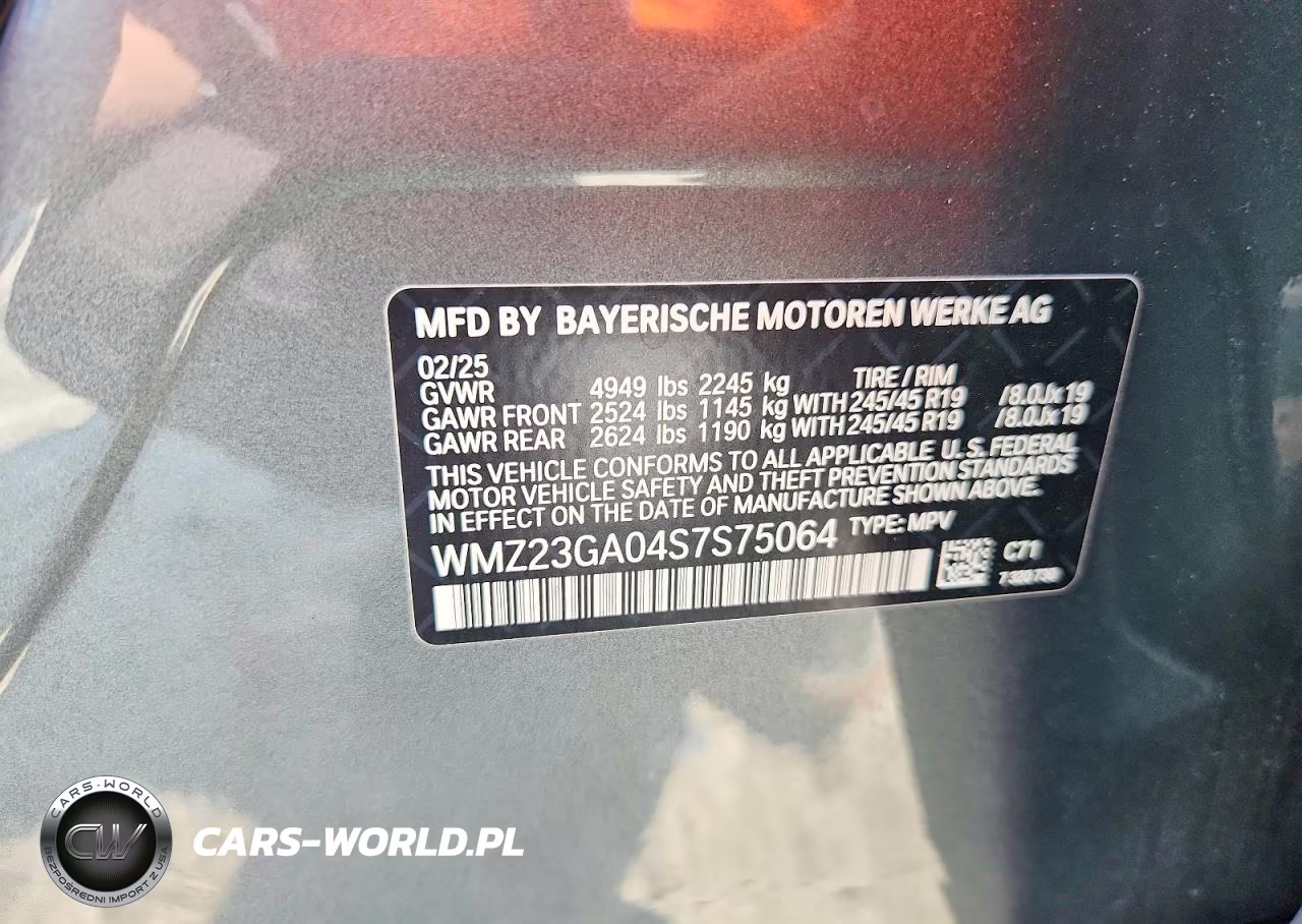 2025 Mini Countryman S All4 VIN:WMZ23GA04S7S75064 - 13