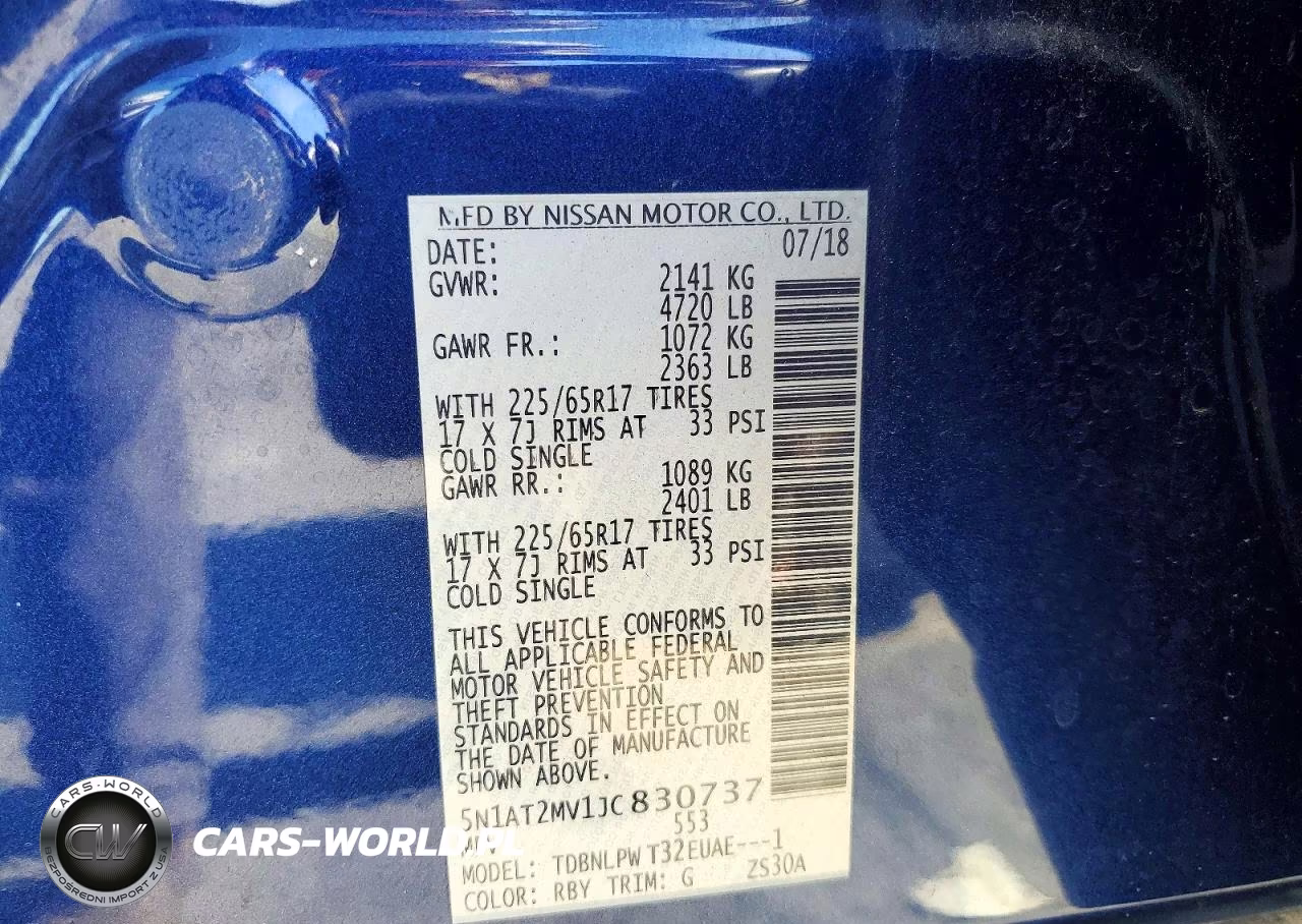 2018 Nissan Rogue S VIN:5N1AT2MV1JC830737 - 13