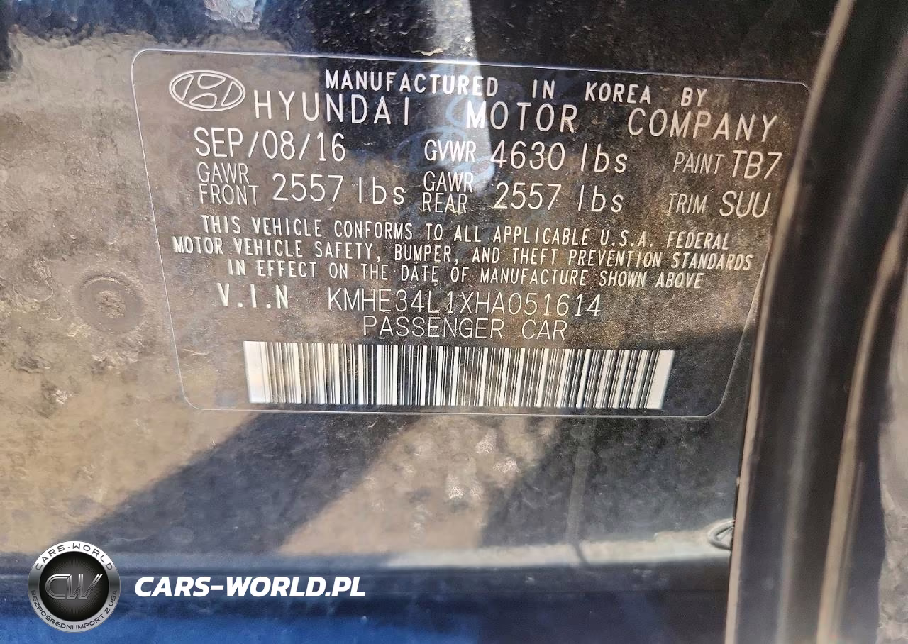 2017 Hyundai Sonata Hybrid Limited VIN:KMHE34L1XHA051614 - 12
