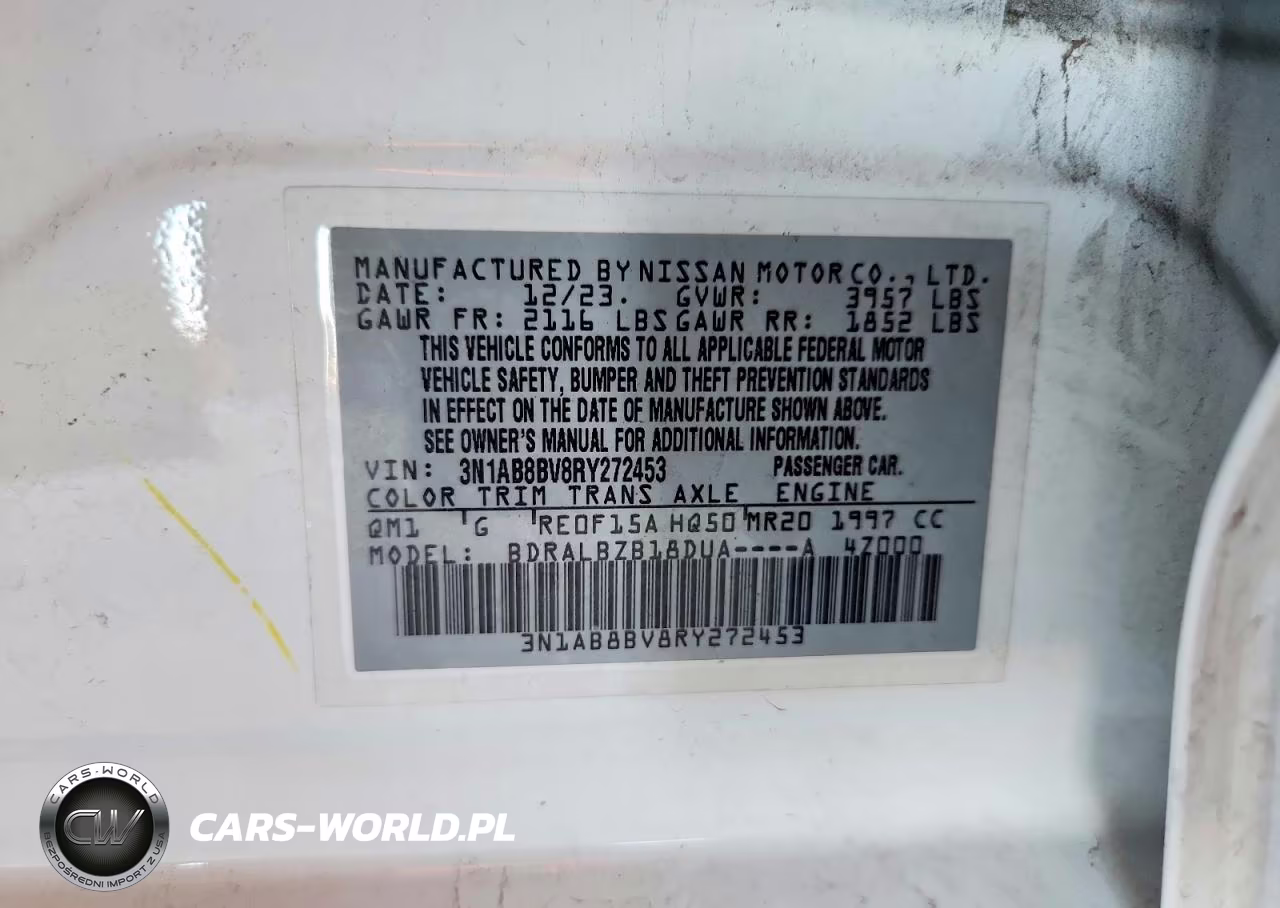 2024 Nissan Sentra S VIN:3N1AB8BV8RY272453 - 13