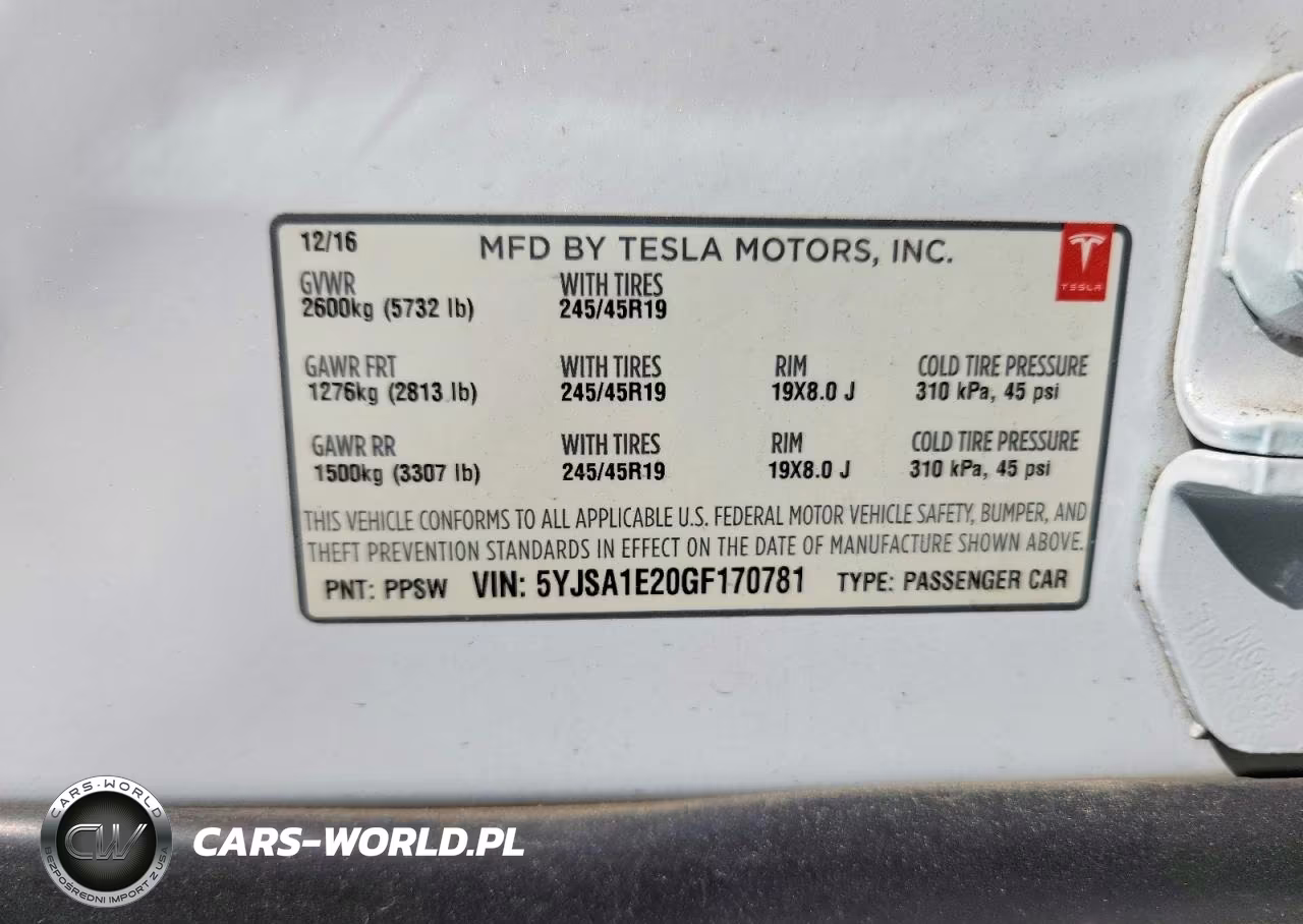 2016 Tesla Model S VIN:5YJSA1E20GF170781 - 12