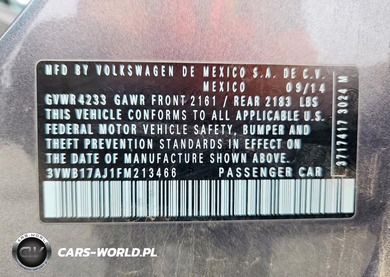 2015 Volkswagen Jetta Se VIN:3VWB17AJ1FM213466 - 12