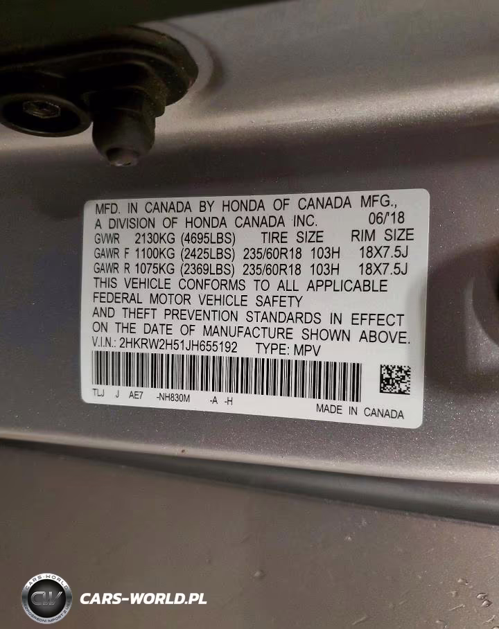 2018 Honda Cr-V Ex VIN:2HKRW2H51JH655192 - 14