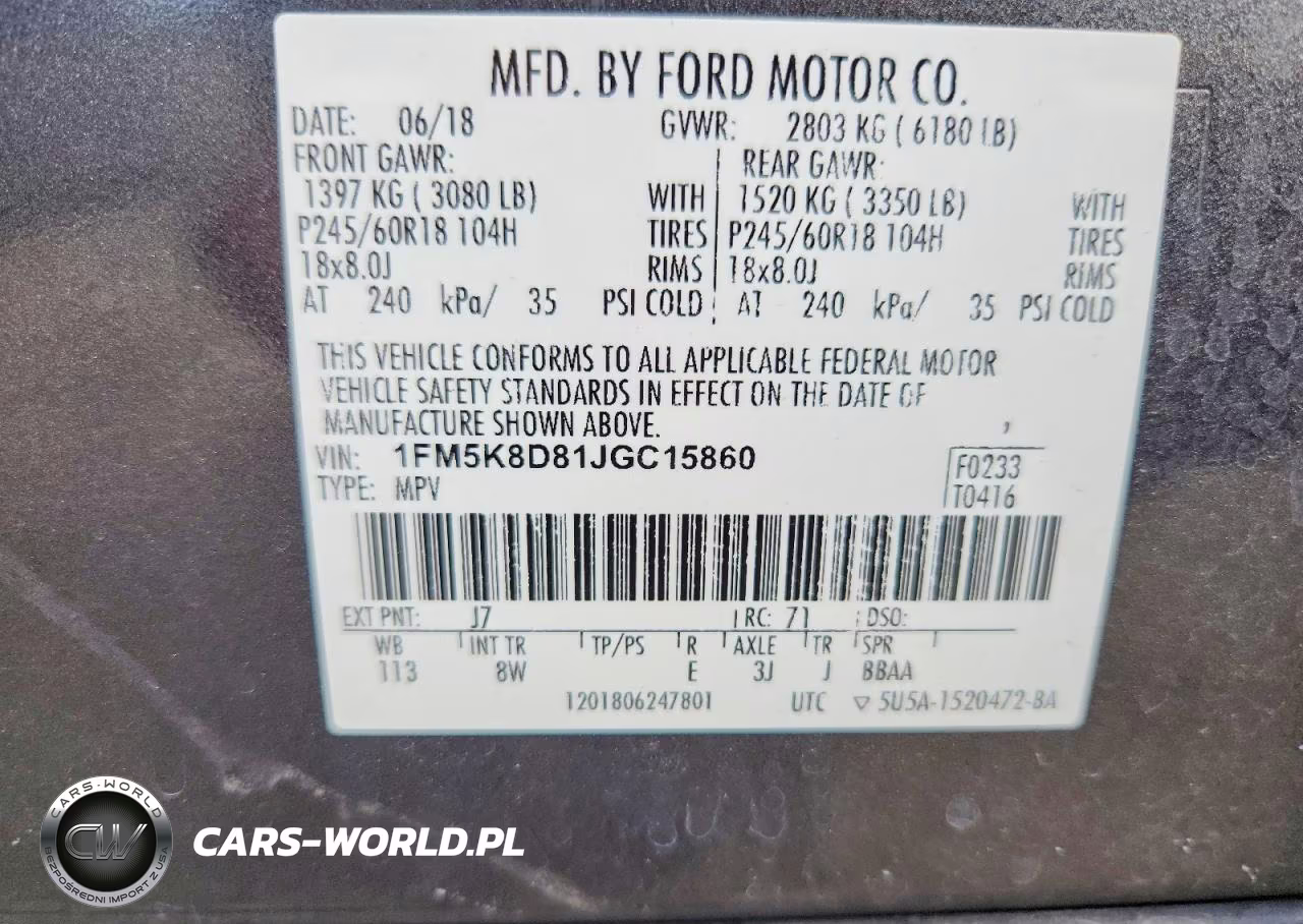2018 Ford Explorer Xlt VIN:1FM5K8D81JGC15860 - 14