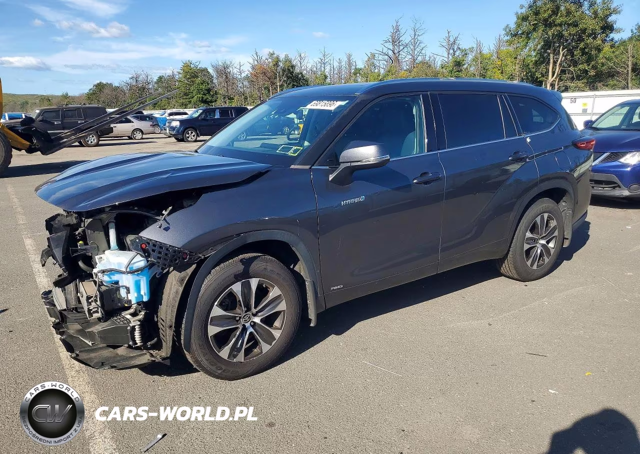 2021 Toyota Highlander Hybrid Xle VIN:5TDGBRCH6MS524173 - 1