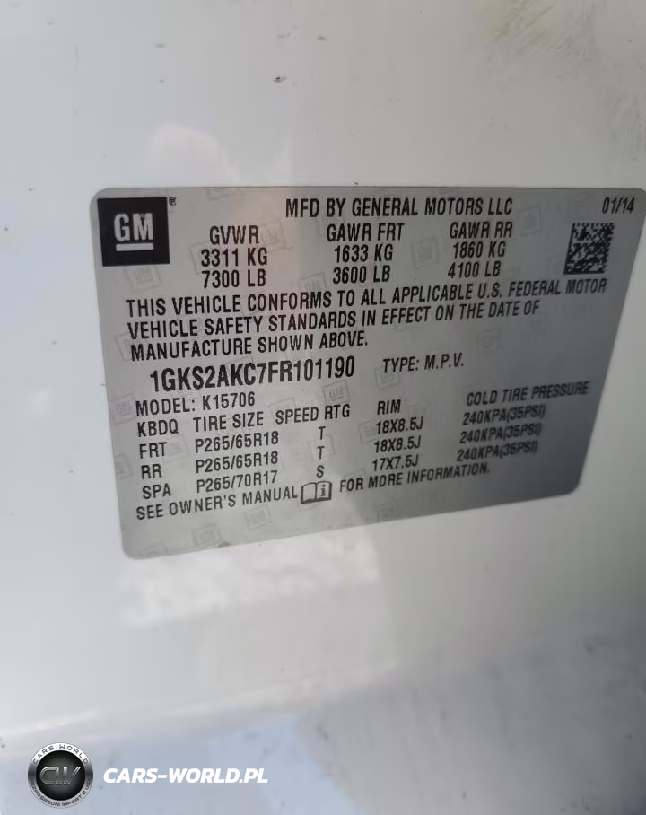 2015 GMC Yukon Sle VIN:1GKS2AKC7FR101190 - 13