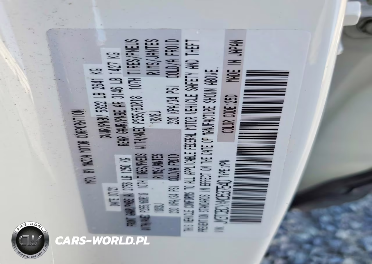 2021 Mazda Cx-9 Touring VIN:JM3TCBCYXM0537540 - 14