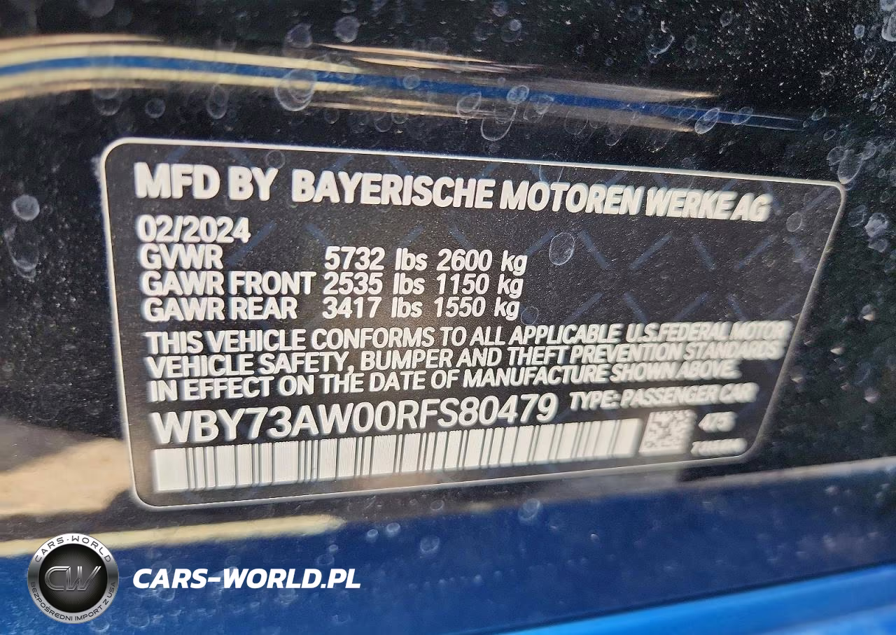 2024 BMW I4 Edrive 40 VIN:WBY73AW00RFS80479 - 12