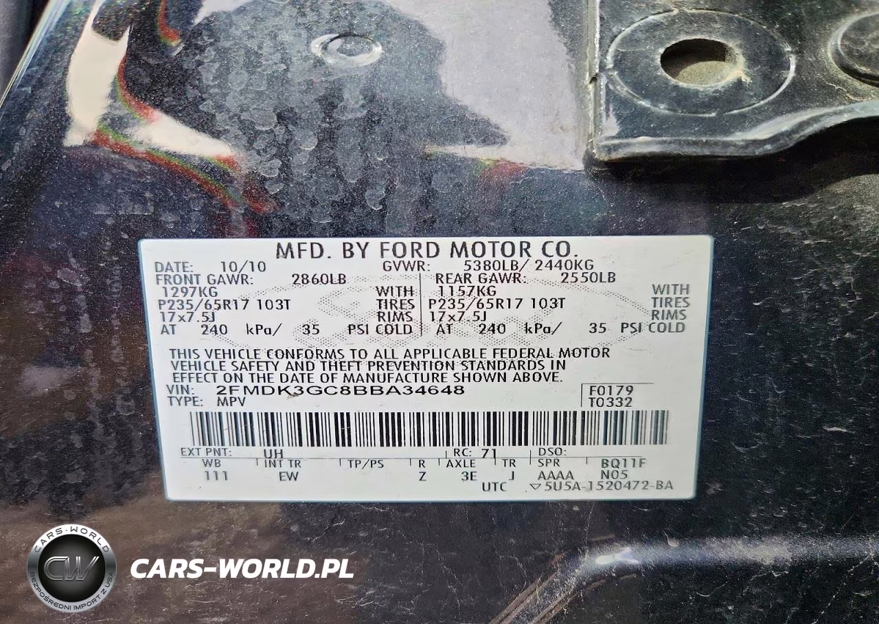 2011 Ford Edge Se VIN:2FMDK3GC8BBA34648 - 12