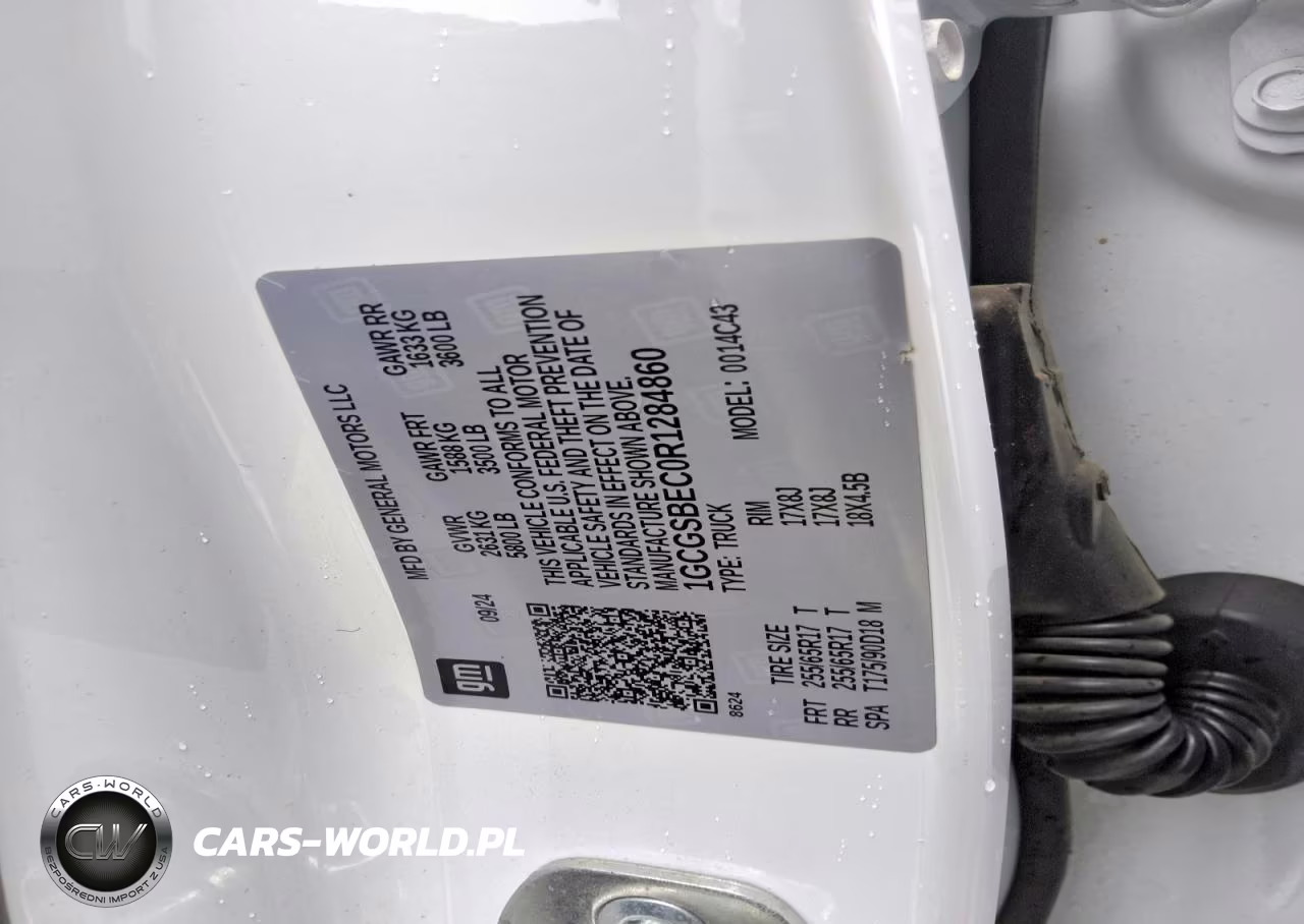 2024 Chevrolet Colorado VIN:1GCGSBEC0R1284860 - 12