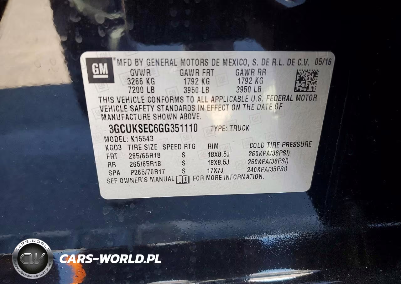 2016 Chevrolet Silverado K1500 Ltz VIN:3GCUKSEC6GG351110 - 13