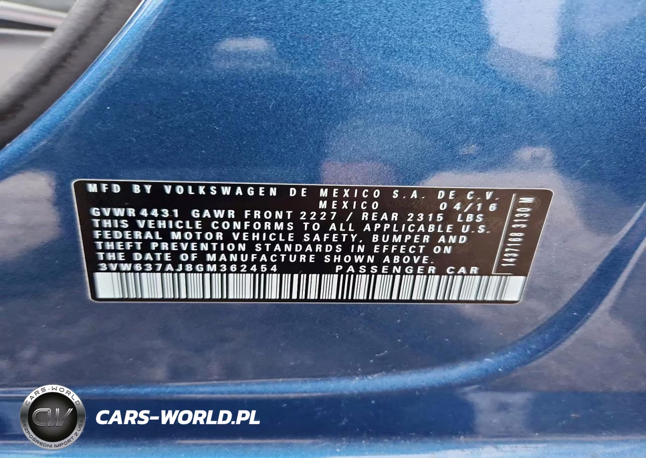 2016 Volkswagen Jetta Hybrid VIN:3VW637AJ8GM362454 - 13