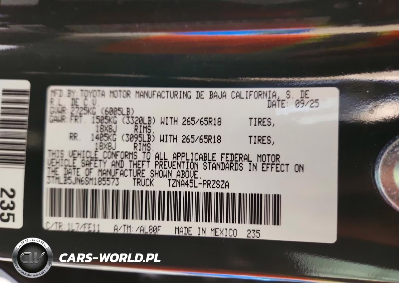 2025 Toyota Tacoma Trd Sport VIN:3TMLB5JN6SM185573 - 13