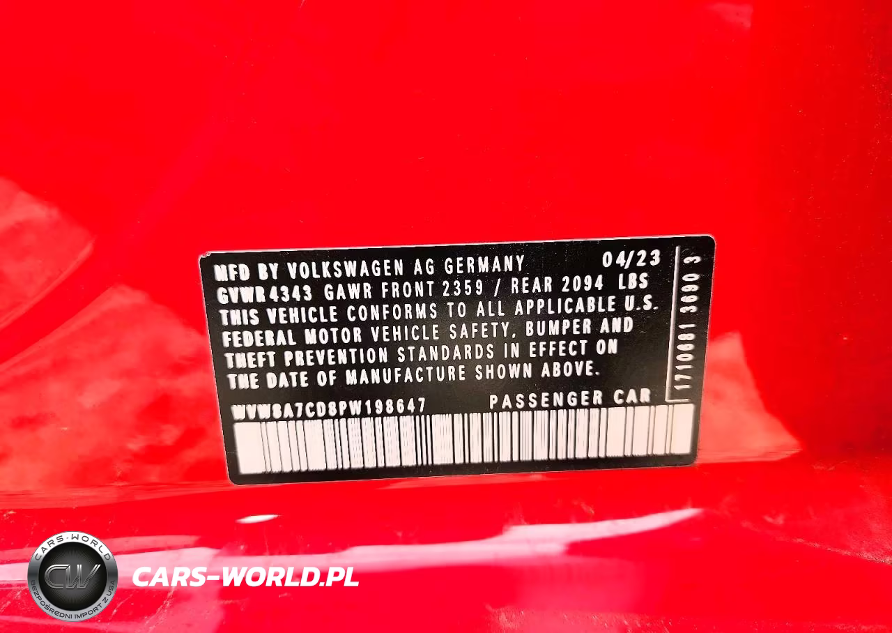 2023 Volkswagen Gti 40Th Anniversary VIN:WVW8A7CD8PW198647 - 13