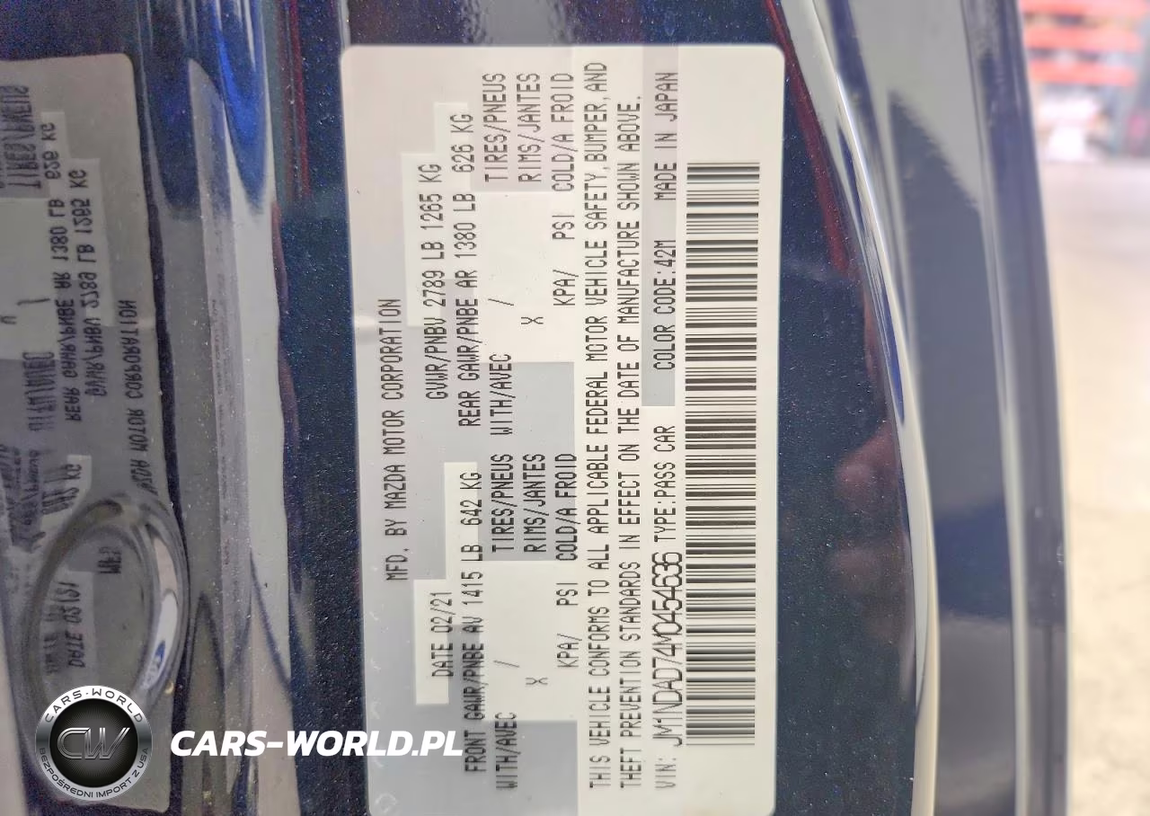 2021 Mazda Mx-5 Miata Spt VIN:JM1NDAD74M0454636 - 13