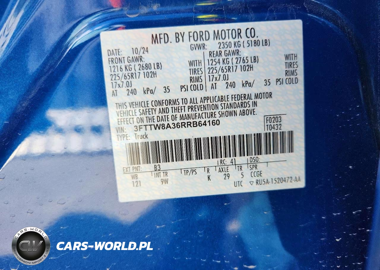 2024 Ford Maverick Xl VIN:3FTTW8A36RRB64160 - 12