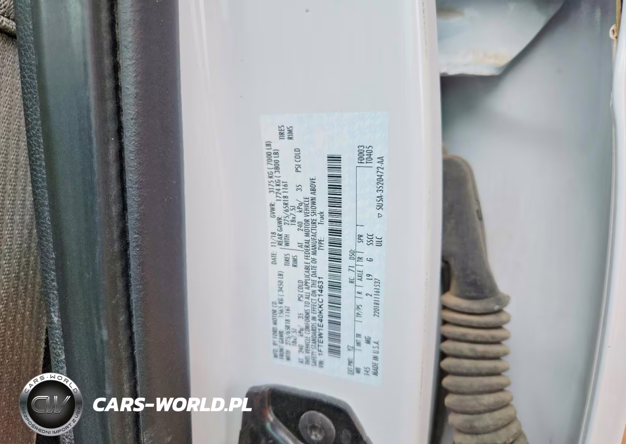 2019 Ford F150 Supercrew VIN:1FTEW1E40KKC14631 - 12