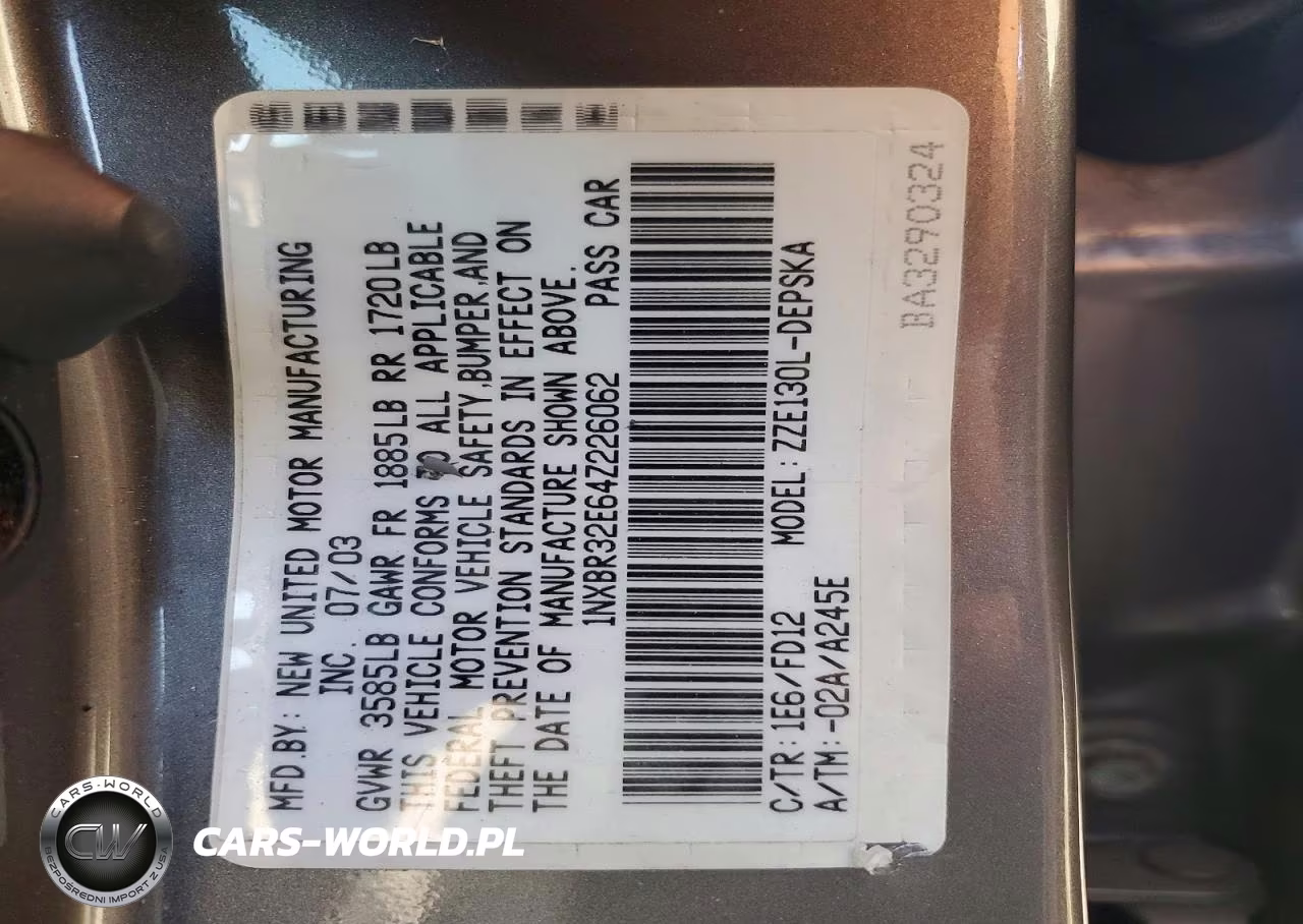 2004 Toyota Corolla S VIN:1NXBR32E64Z226062 - 12