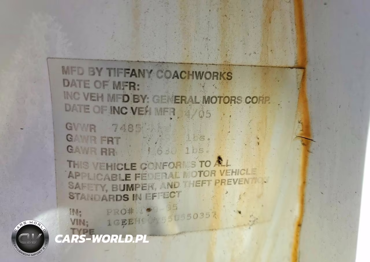 2005 Cadillac Professional Chassis VIN:1GEEH90Y55U550357 - 12