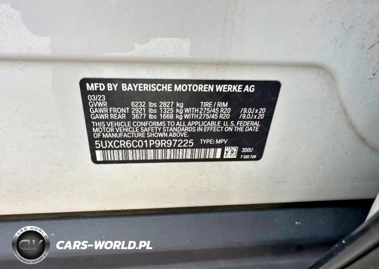 2023 BMW X5 xDrive40I VIN:5UXCR6C01P9R97225 - 10