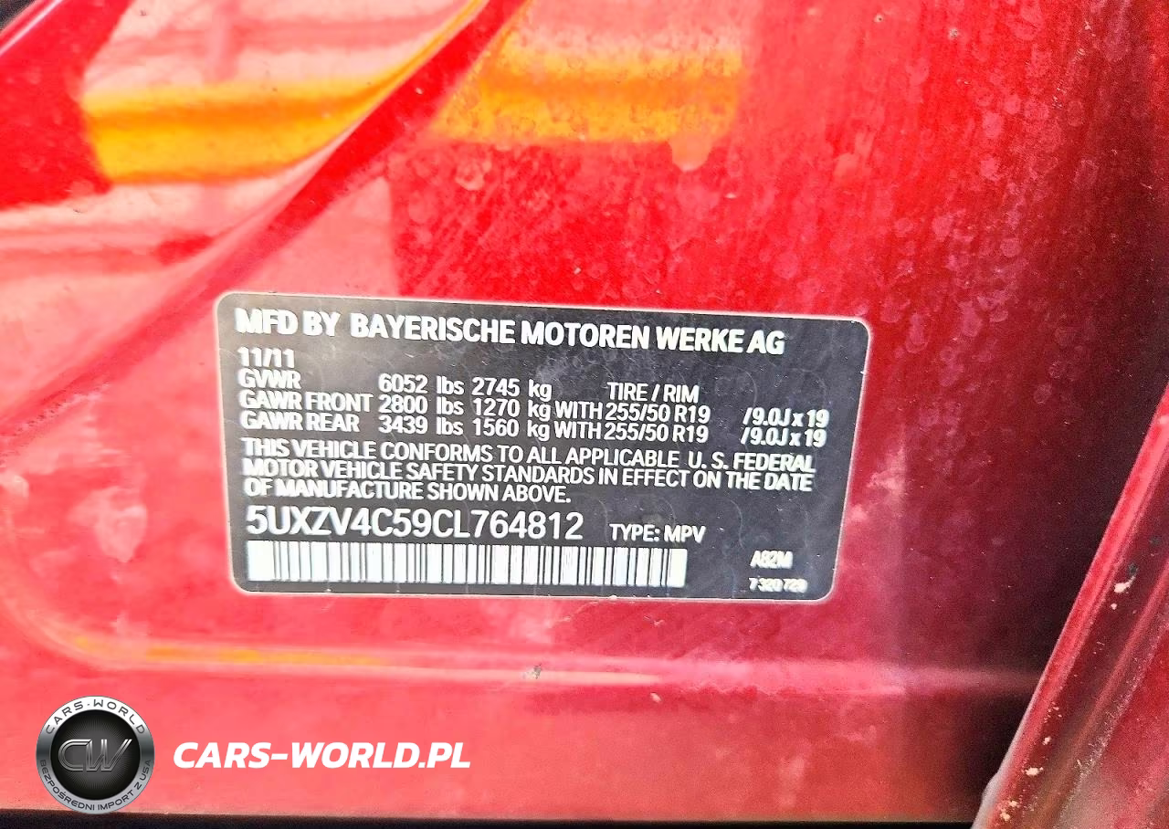 2012 BMW X5 xDrive35I VIN:5UXZV4C59CL764812 - 13