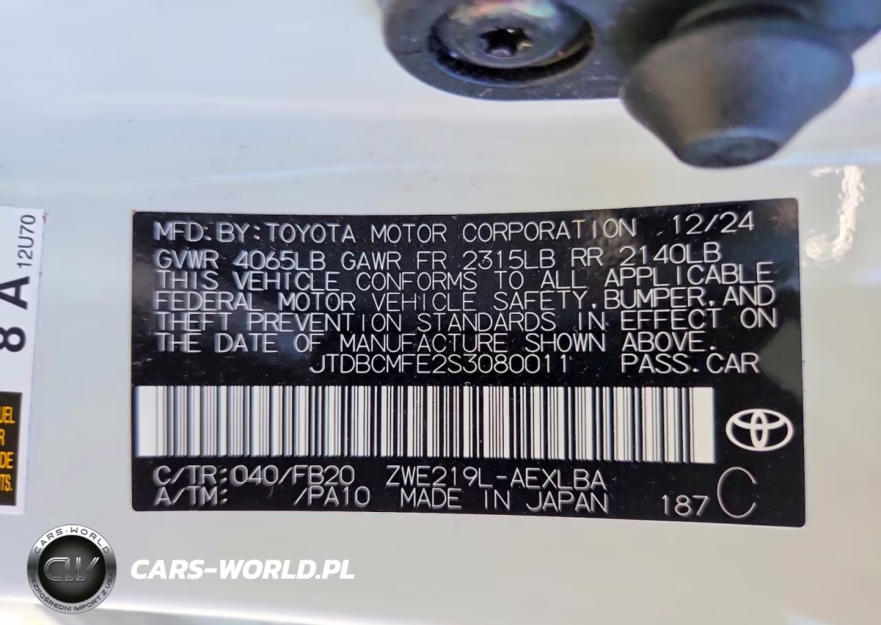 2025 Toyota Corolla Hybrid Le VIN:JTDBCMFE2S3080011 - 12