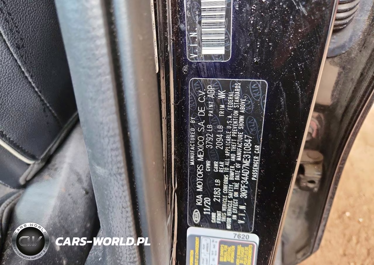 2021 Kia Forte Gt Line VIN:3KPF34AD7ME310847 - 12