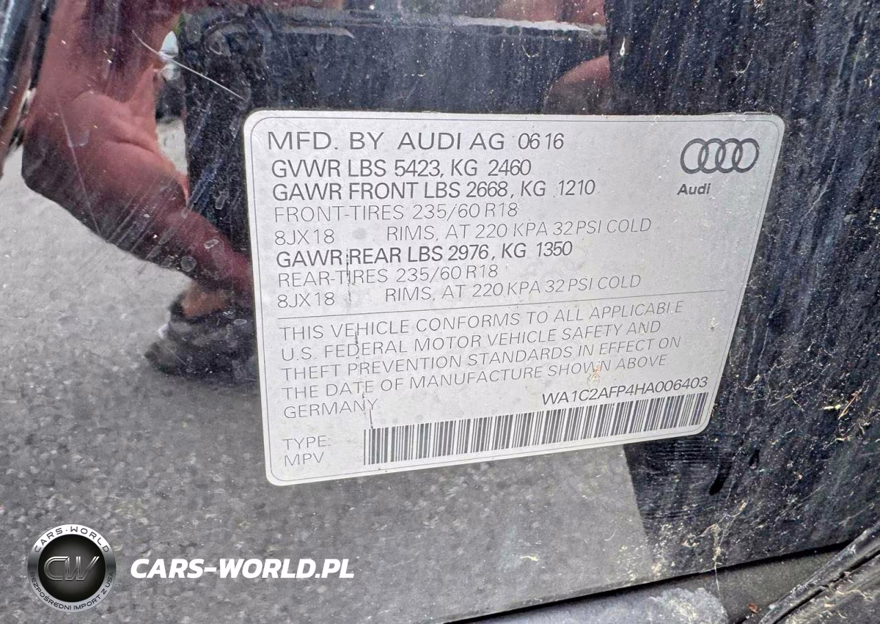 2017 Audi Q5 Premium VIN:WA1C2AFP4HA006403 - 11