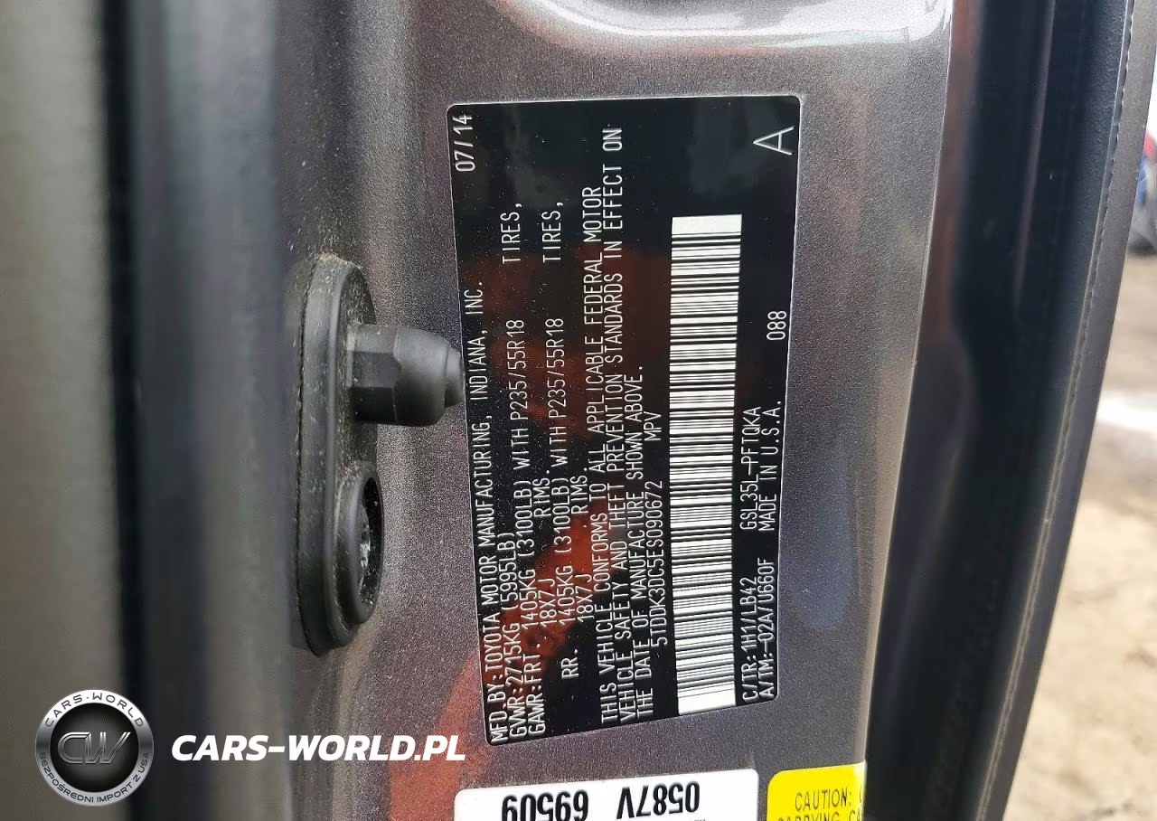 2014 Toyota Sienna Xle 7-Passenger VIN:5TDDK3DC5ES090672 - 13