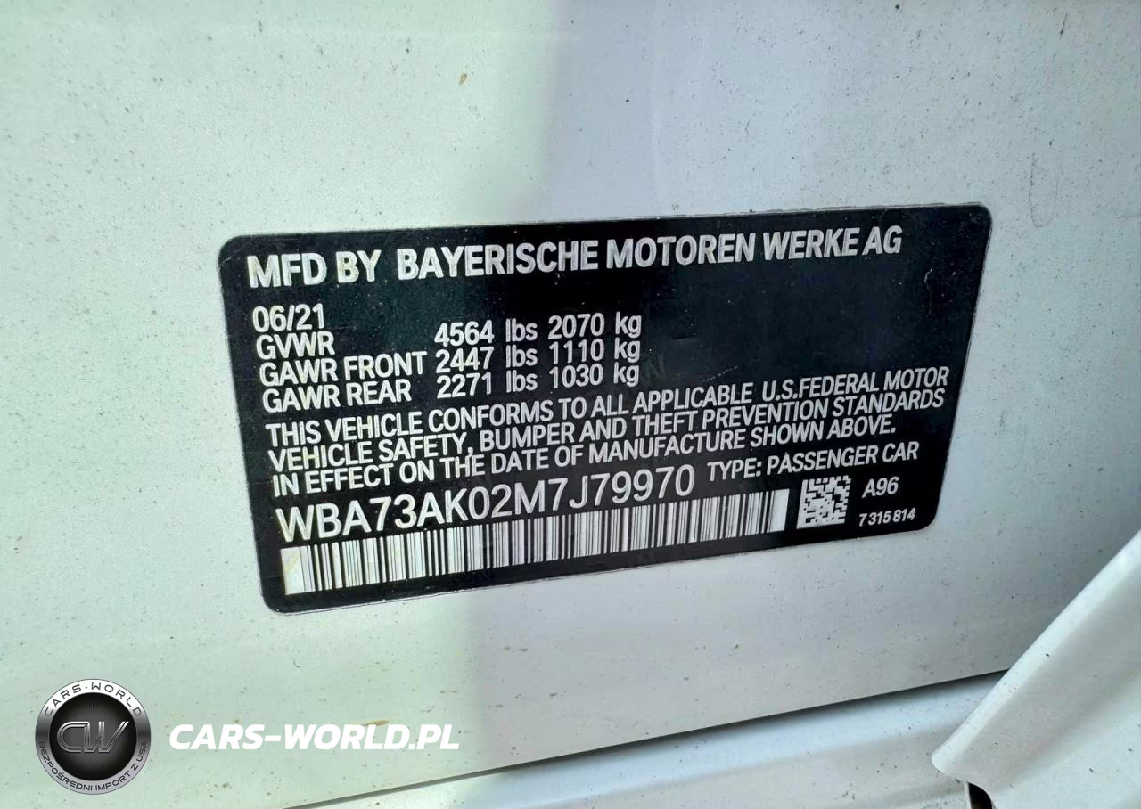 2021 BMW 228Xi VIN:WBA73AK02M7J79970 - 14