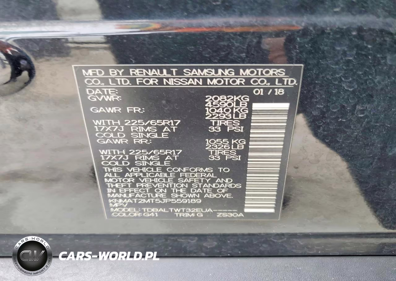 2018 Nissan Rogue Sv VIN:KNMAT2MT5JP559189 - 14