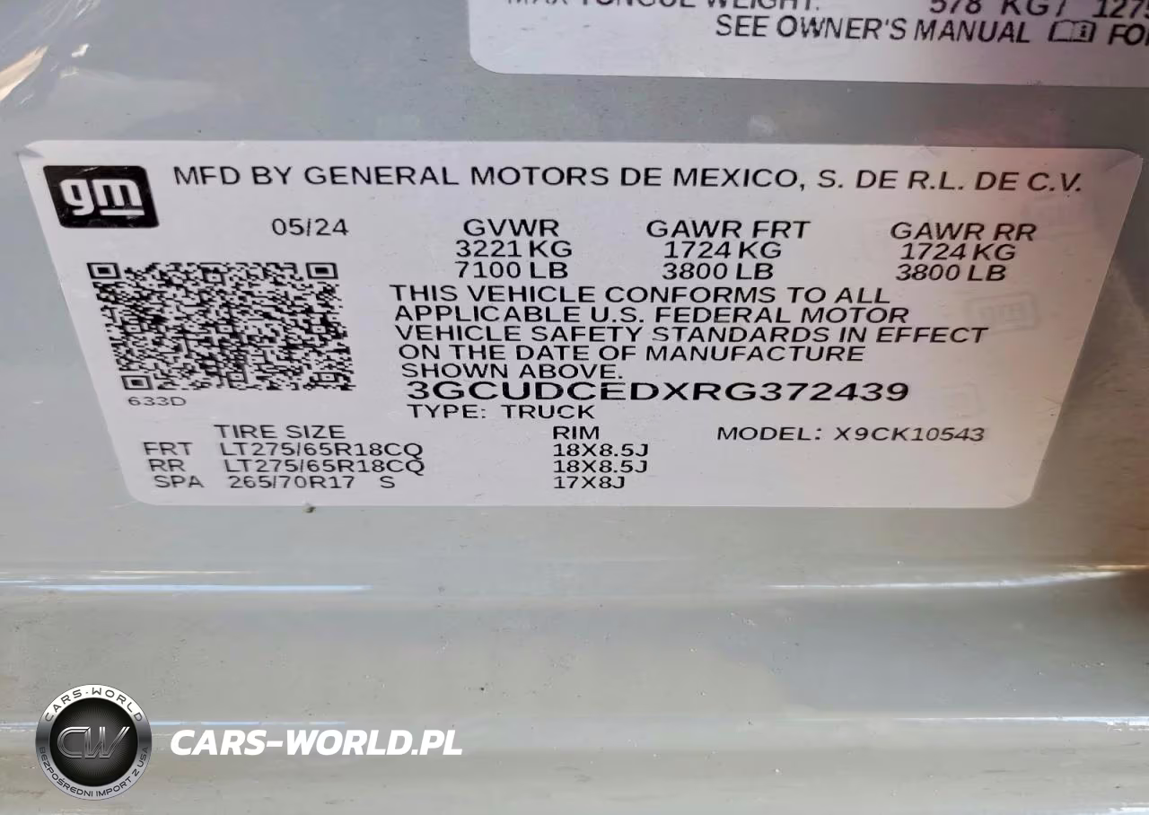 2024 Chevrolet Silverado K1500 Trail Boss Custom VIN:3GCUDCEDXRG372439 - 13
