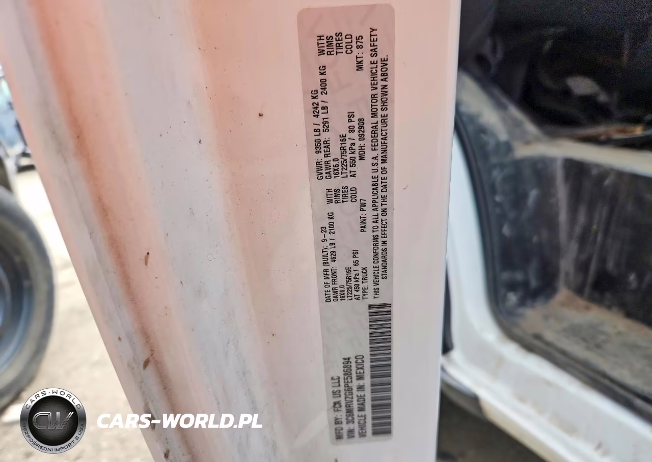2023 Ram Promaster 3500 3500 Super High VIN:3C6MRVZG6PE586894 - 13