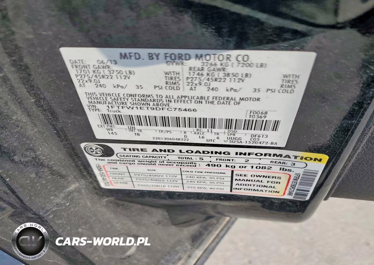 2013 Ford F150 Supercrew VIN:1FTFW1ET9DFC75466 - 12