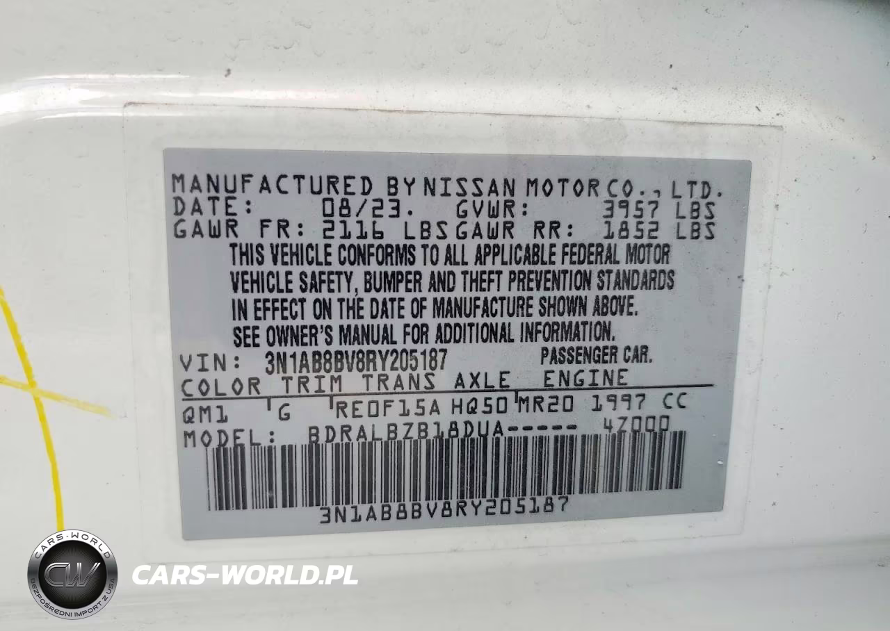2024 Nissan Sentra S VIN:3N1AB8BV8RY205187 - 12