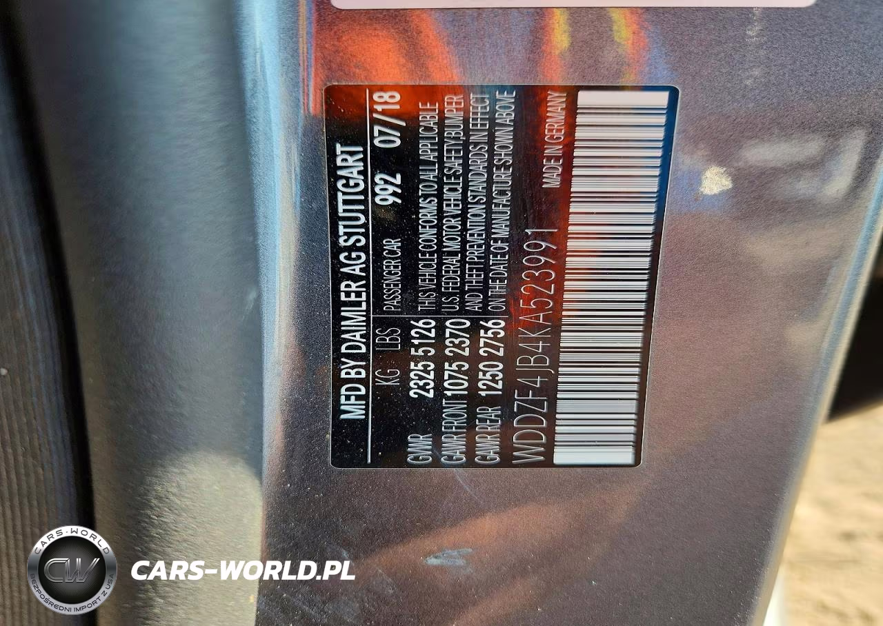 2019 Mercedes-Benz E 300 VIN:WDDZF4JB4KA523991 - 12