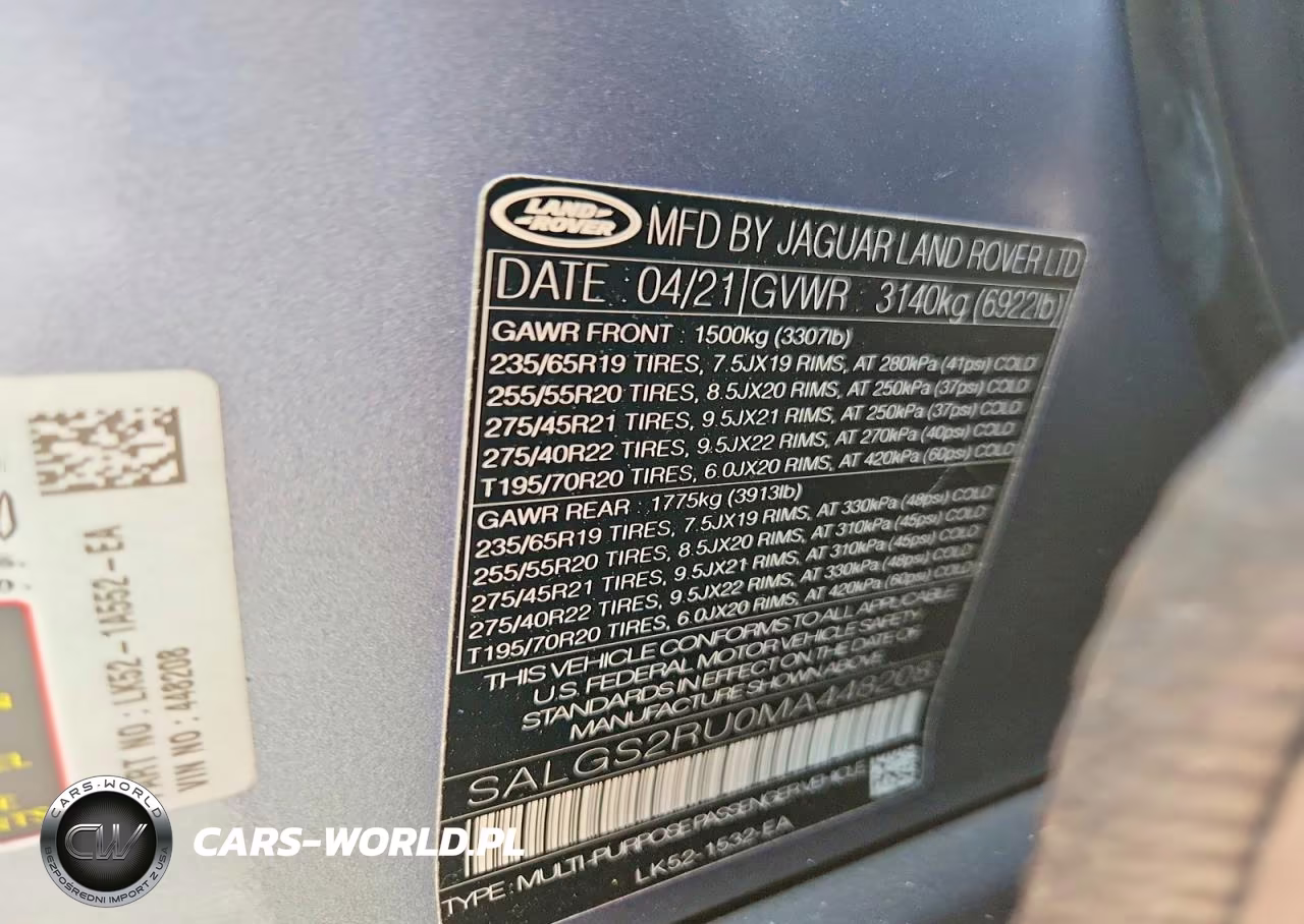 2021 Land Rover Range Rover Hse Westminster Edition VIN:SALGS2RU0MA448208 - 13