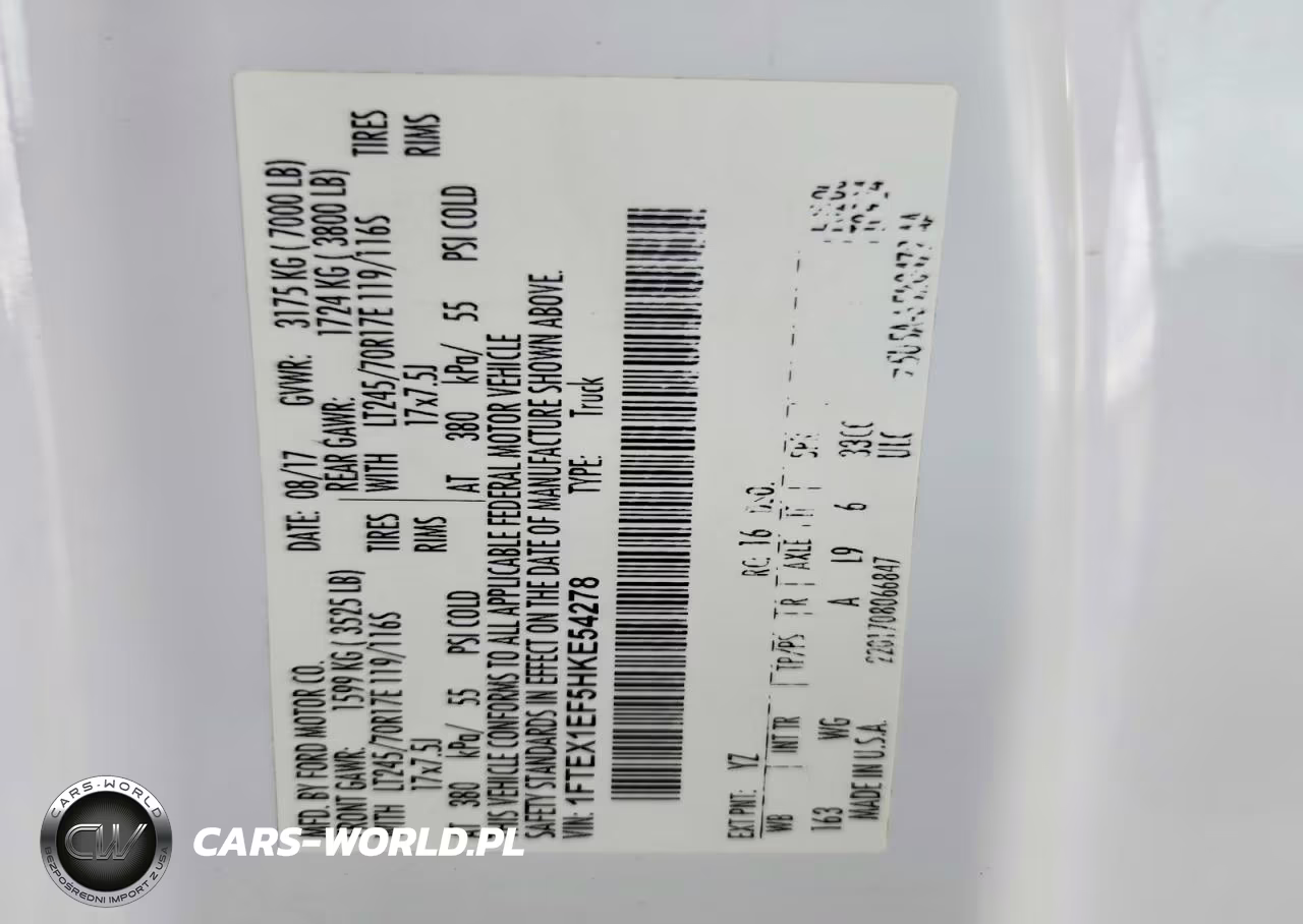2017 Ford F150 Super Cab VIN:1FTEX1EF5HKE54278 - 13