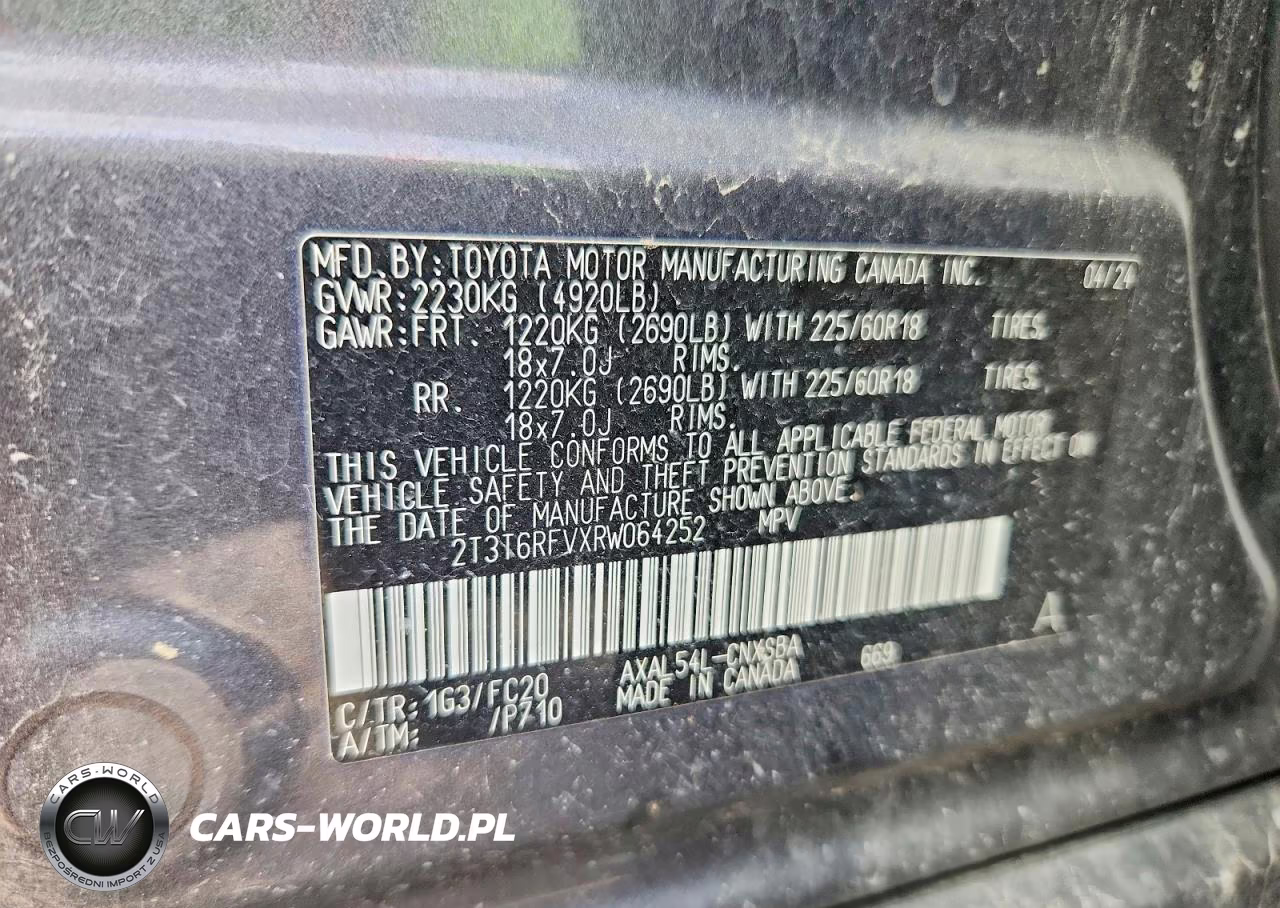 2024 Toyota Rav4 Se VIN:2T3T6RFVXRW064252 - 14