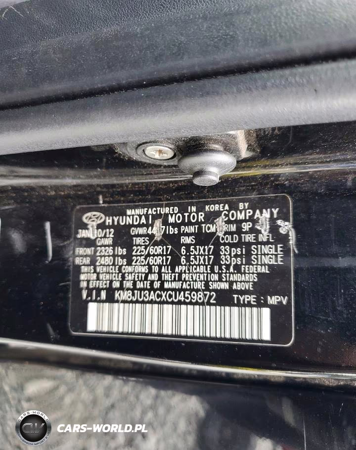 2012 Hyundai Tucson Gls VIN:KM8JU3ACXCU459872 - 13