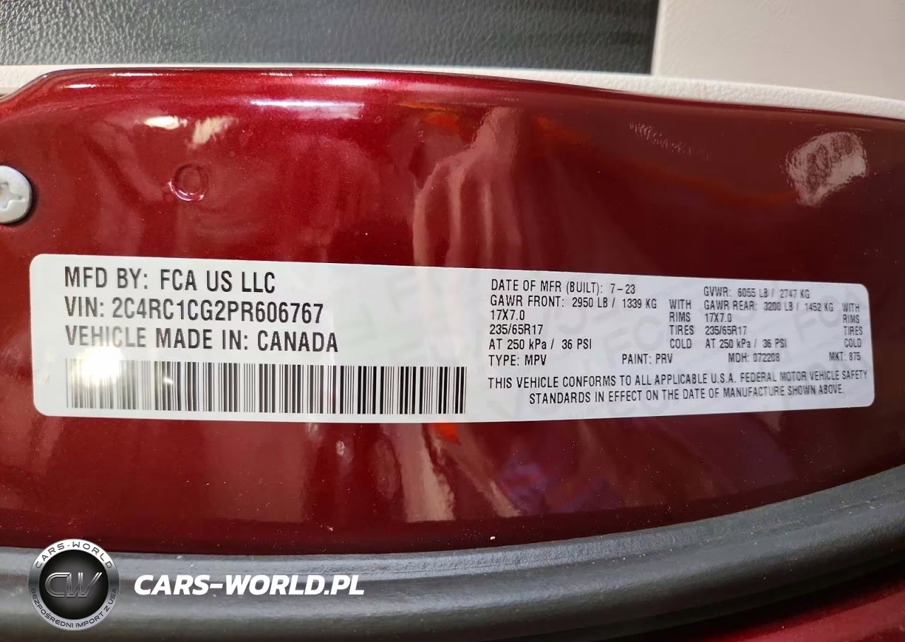 2023 Chrysler Voyager Lx VIN:2C4RC1CG2PR606767 - 13