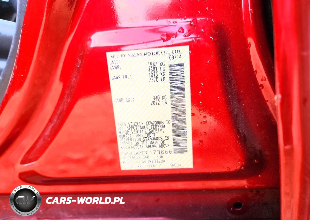 2015 Nissan Altima 3.5 Sl VIN:1N4BL3AP3FC173666 - 13