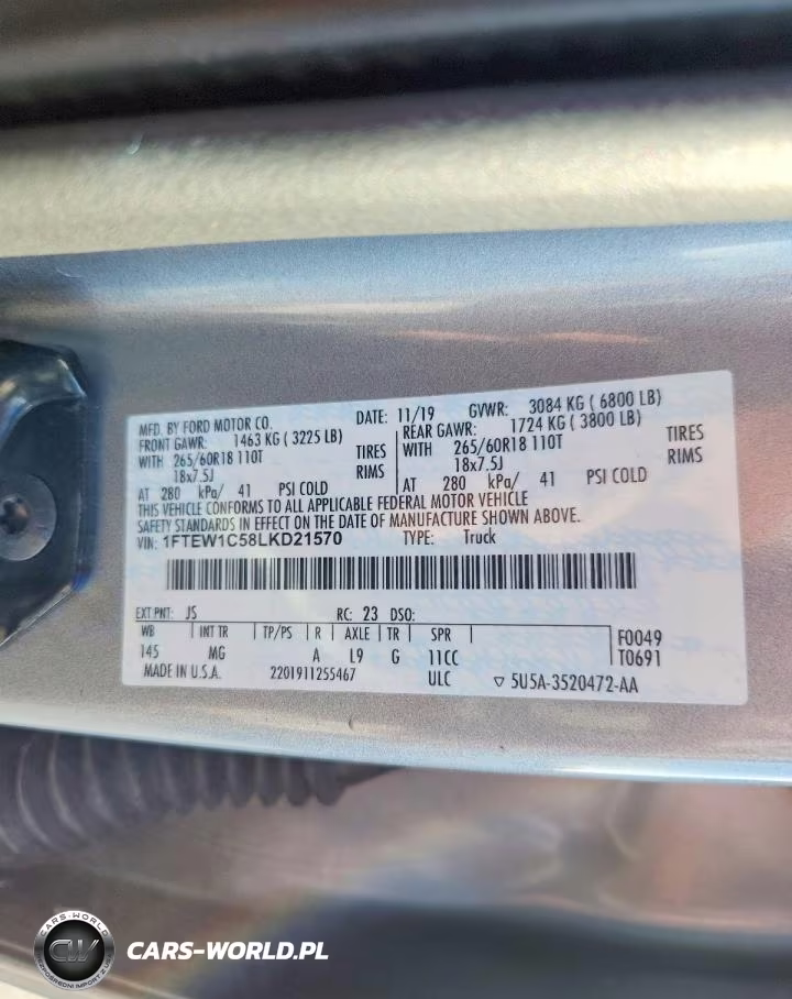 2020 Ford F150 Supercrew VIN:1FTEW1C58LKD21570 - 13