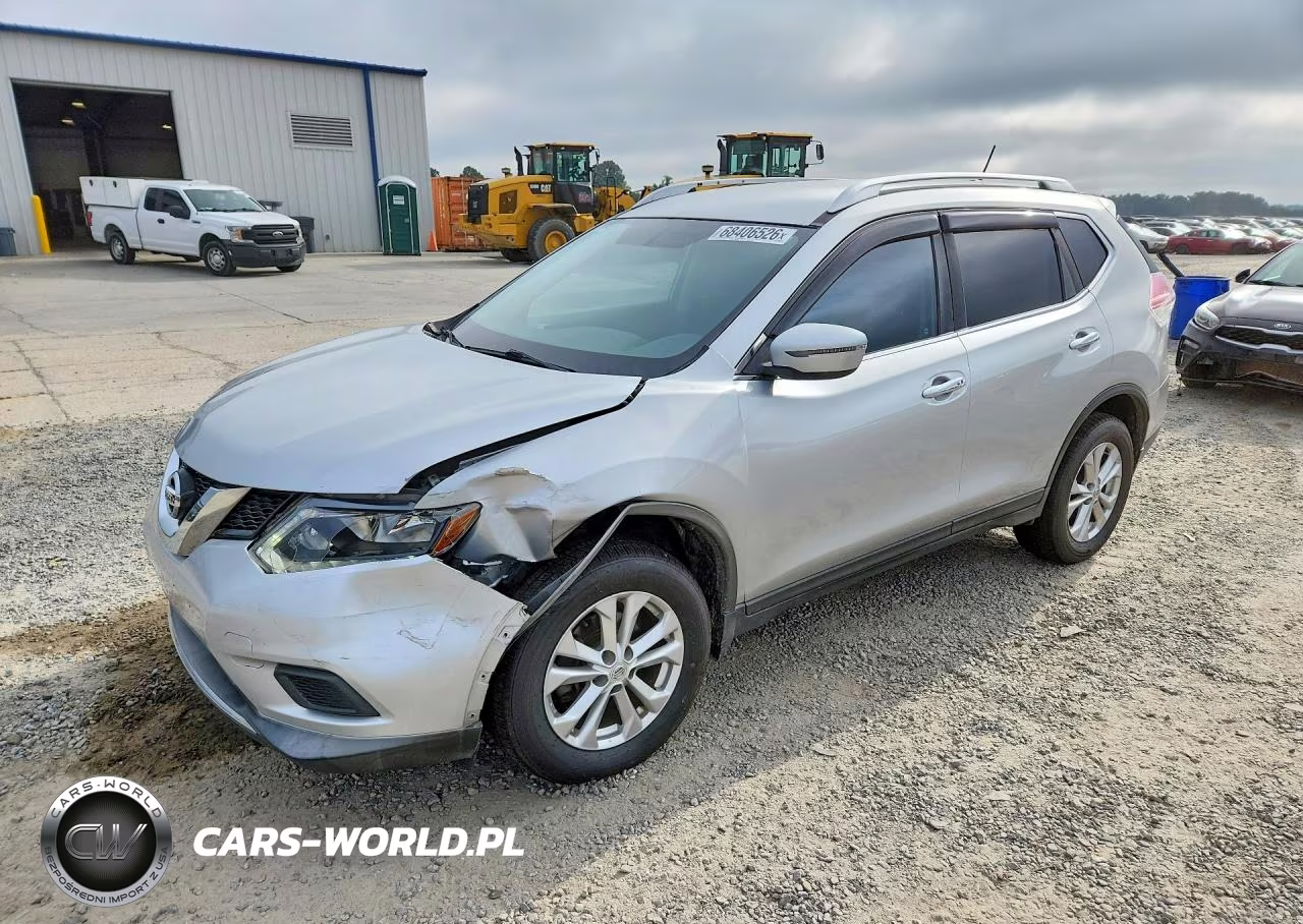 2016 Nissan Rogue Sv VIN:KNMAT2MT4GP697153 - 1