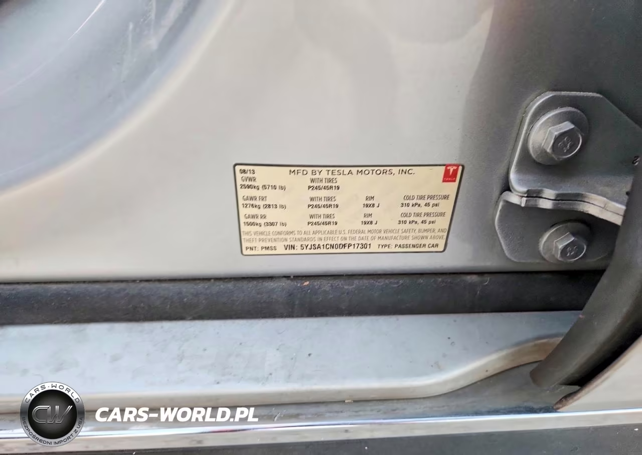 2013 Tesla Model S VIN:5YJSA1CN0DFP17301 - 12