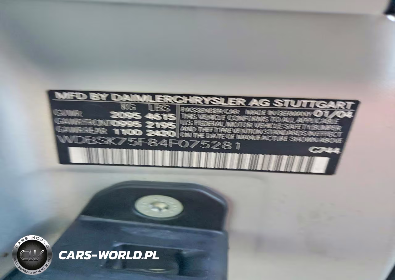 2004 Mercedes-Benz Sl 500 VIN:WDBSK75F84F075281 - 12