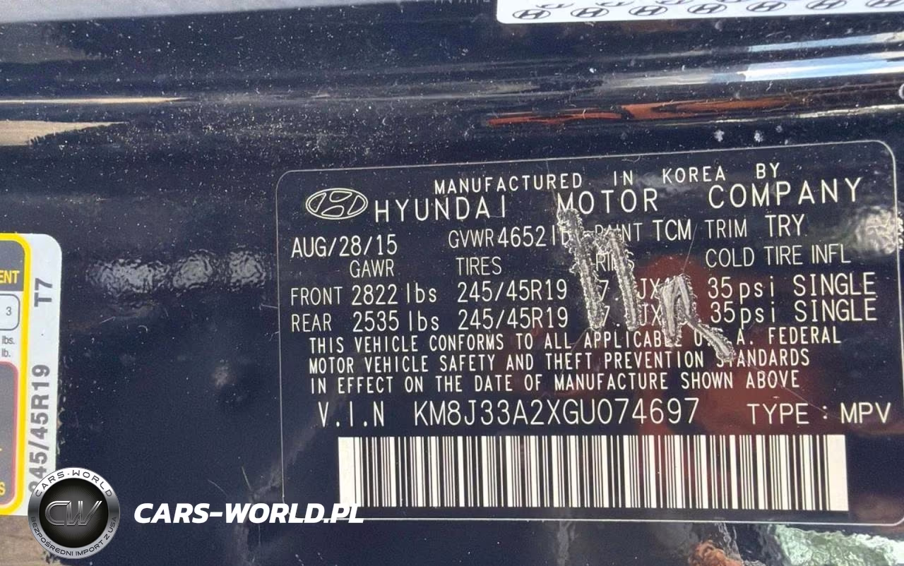 2016 Hyundai Tucson Sport VIN:KM8J33A2XGU074697 - 10