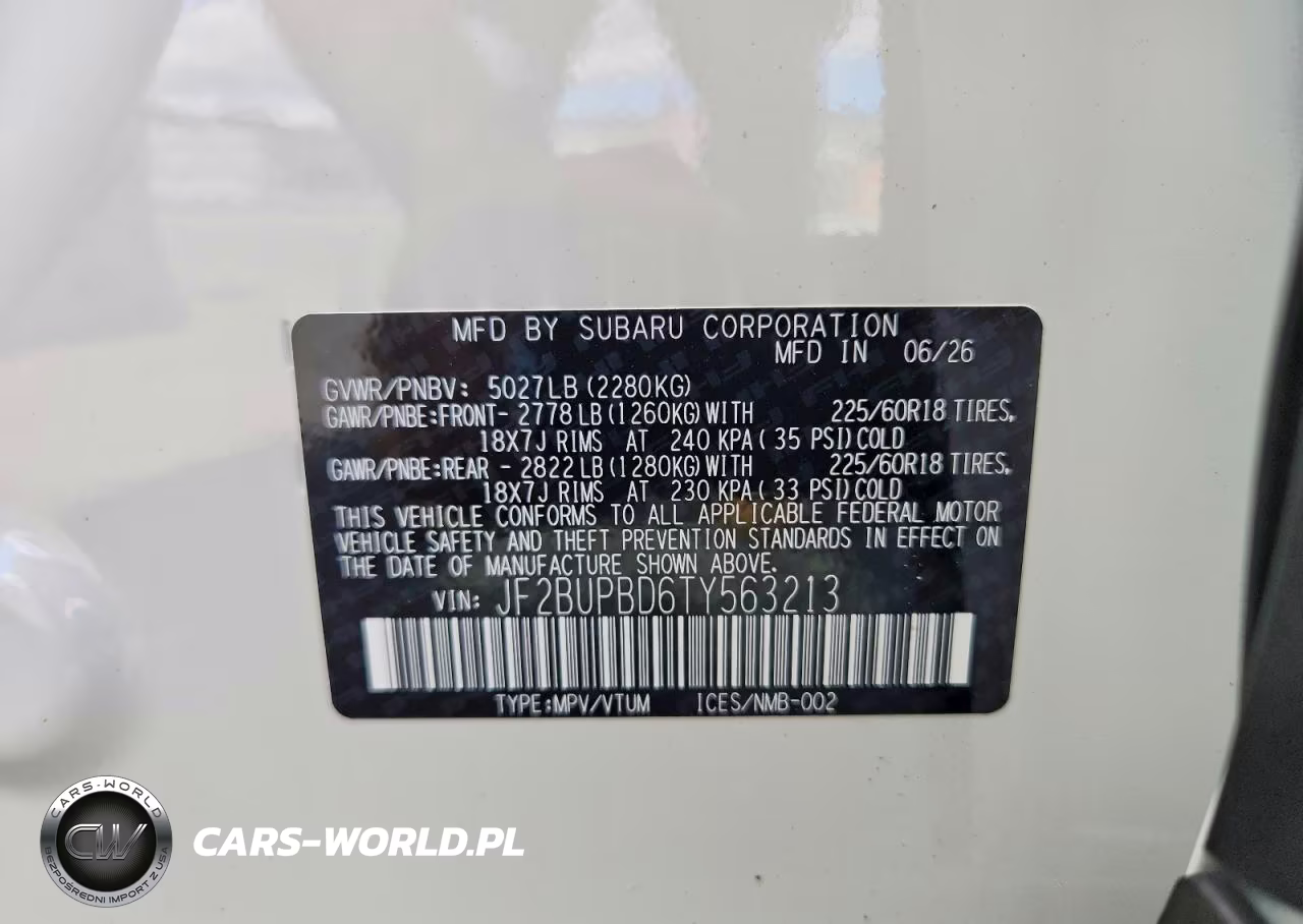 2026 Subaru Outback Premium VIN:JF2BUPBD6TY563213 - 12