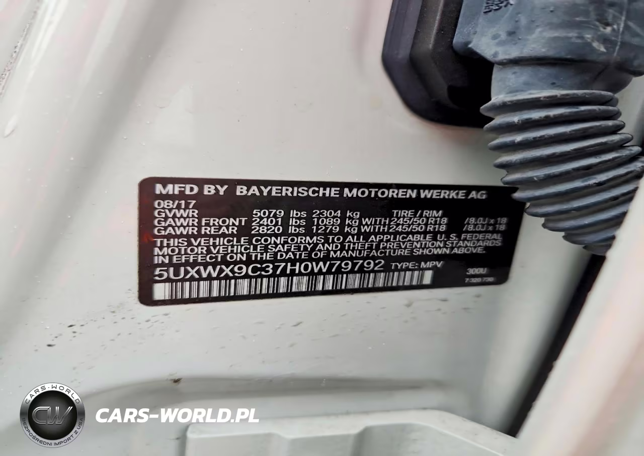 2017 BMW X3 xDrive28I VIN:5UXWX9C37H0W79792 - 13