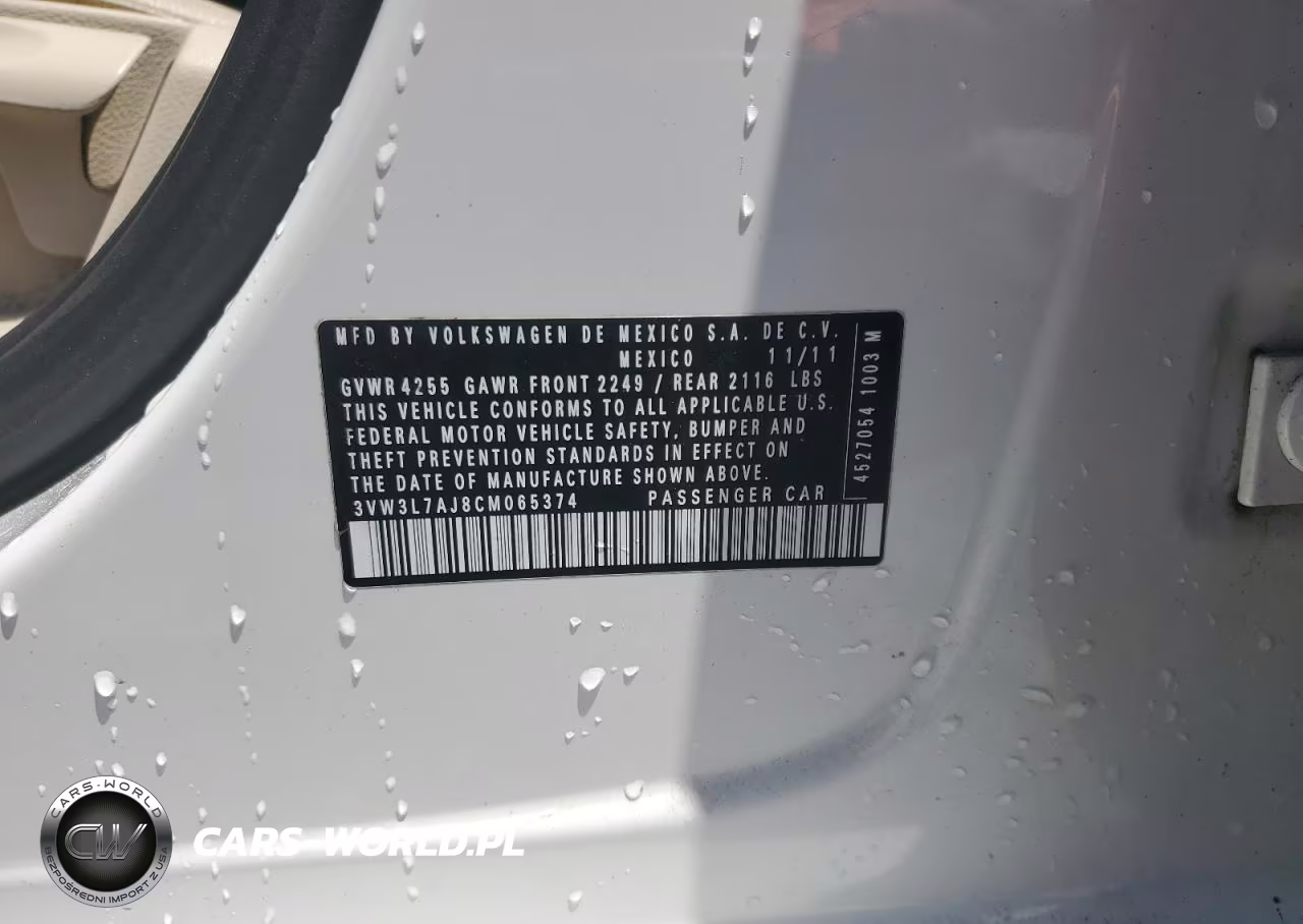 2012 Volkswagen Jetta Tdi VIN:3VW3L7AJ8CM065374 - 12
